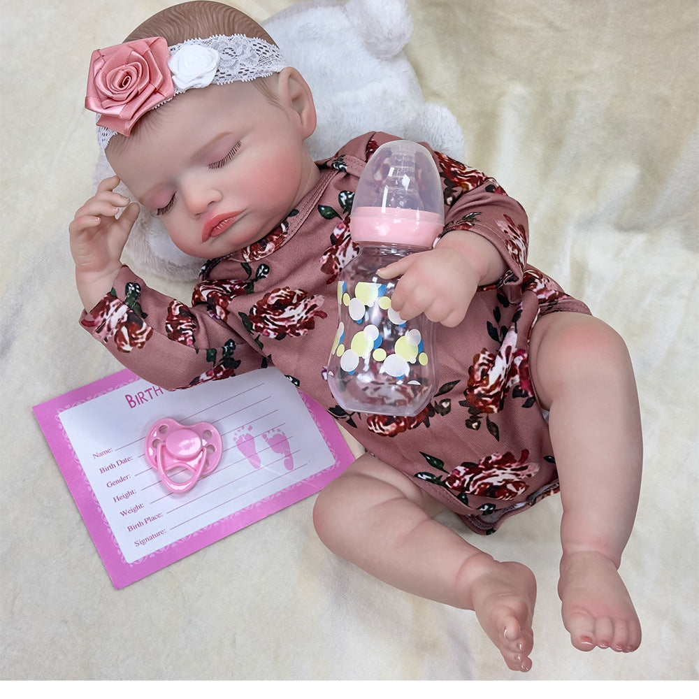Simulation cross-border reborn doll 50cm vinyl doll doll toy reborn baby foreign trade toys