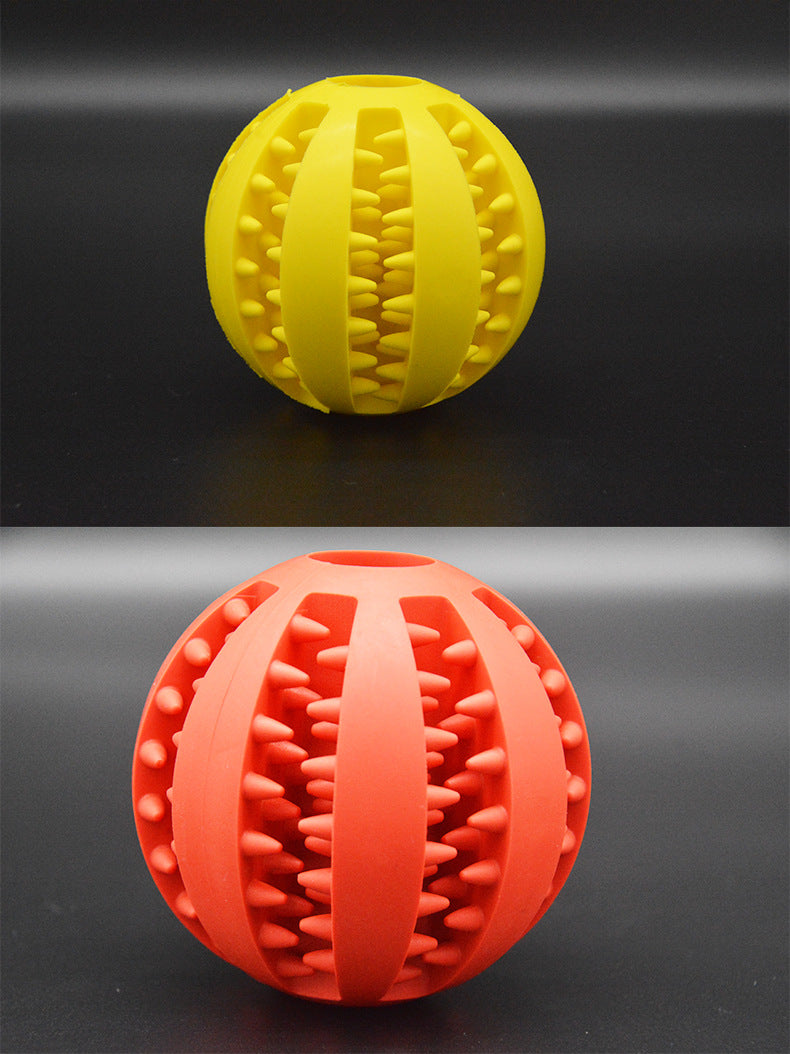 Pet missing food ball dog toy ball educational tpr resistant gnawing teeth cleaning watermelon ball molar ball wholesale