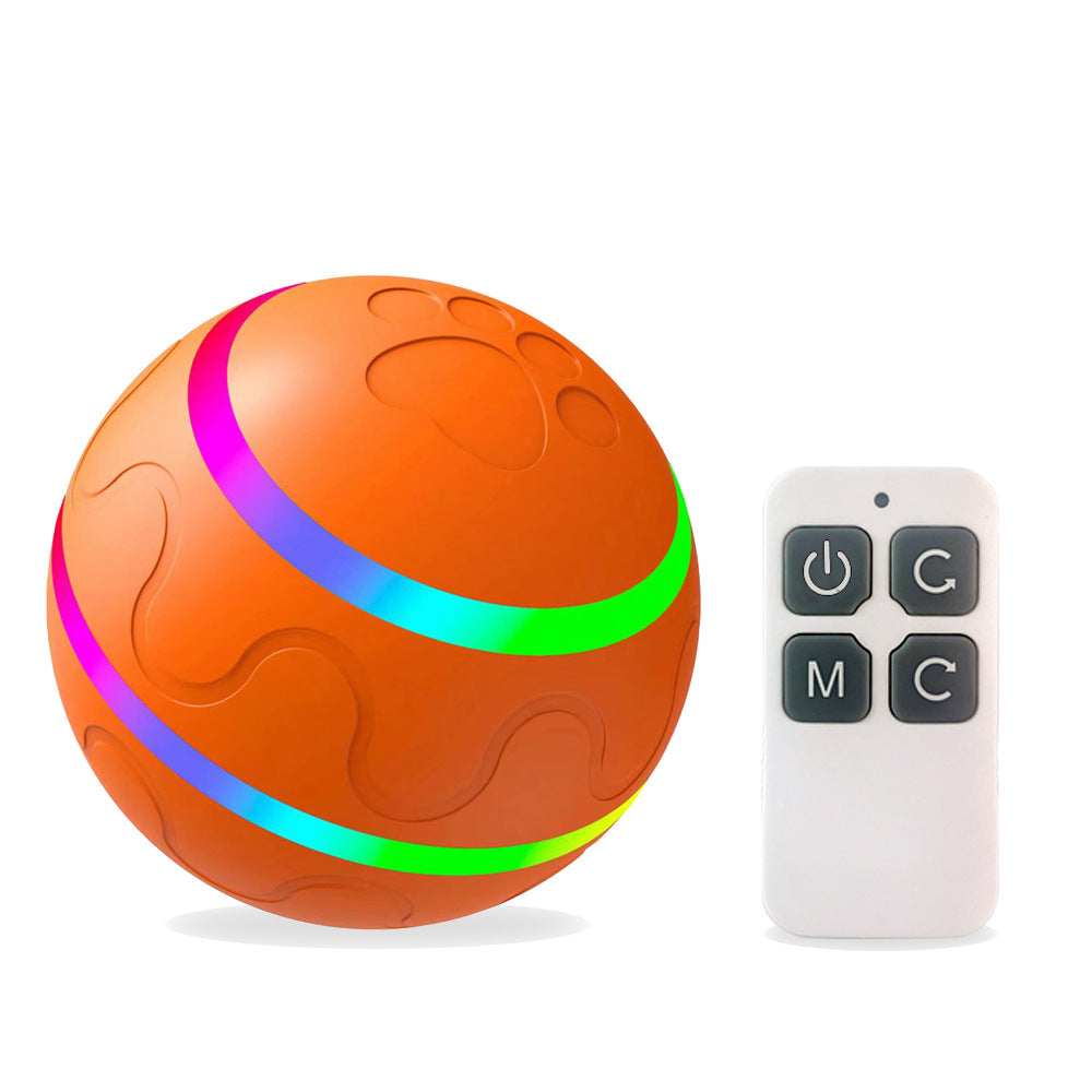 Amazon popular wicked ball new bite-resistant pet toy automatic dog toy ball electric smart ball