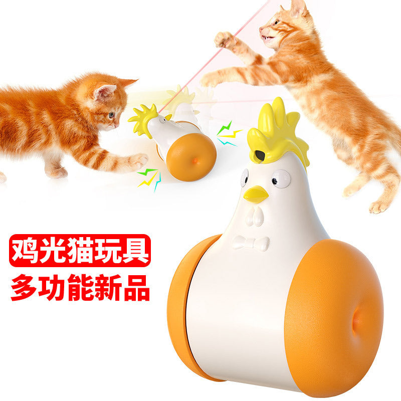 Pet supplies wholesale factory Amazon new hot-selling electric sounding tumbler laser cat toy