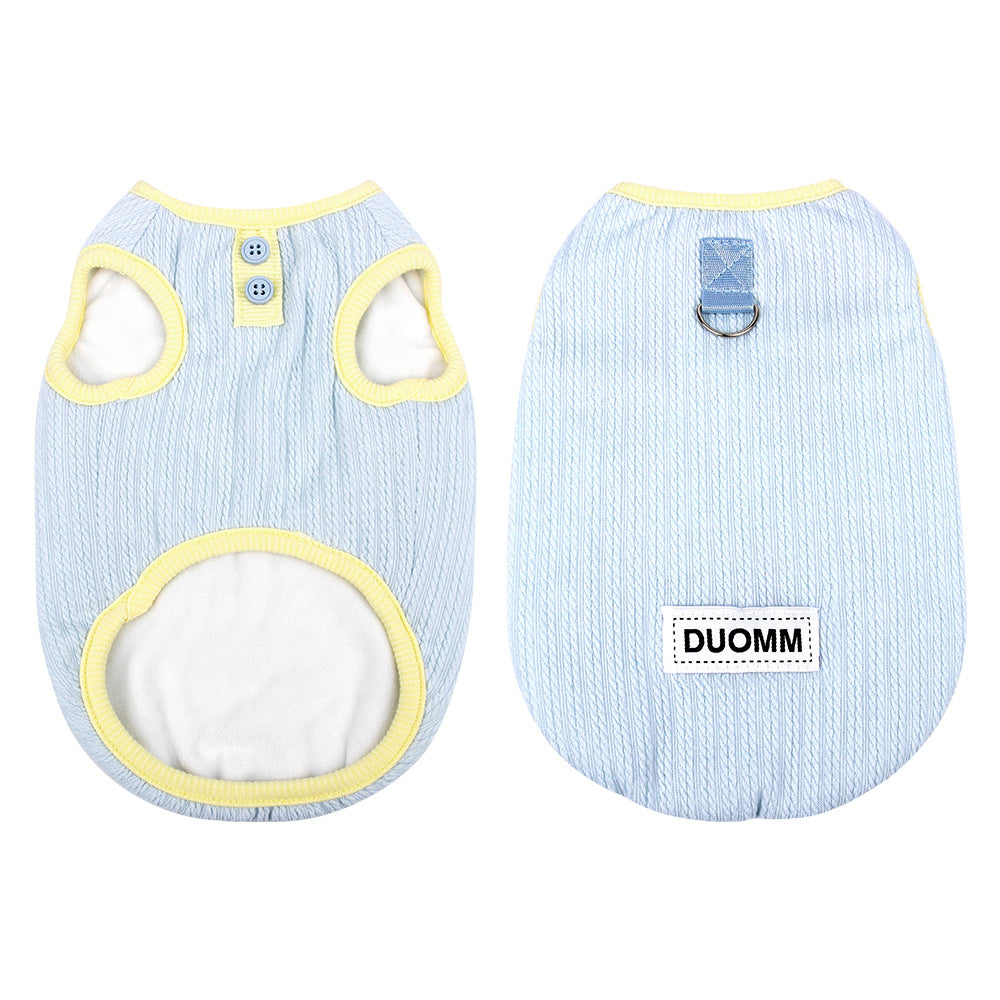 New autumn and winter pet cat clothes comfortable cloud velvet cat clothes winter thick soft warm pet cotton coat