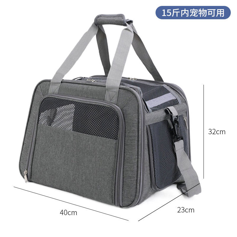 Spot pet bag portable breathable car cat bag hand-held foldable pet box multifunctional dog bag cross-border