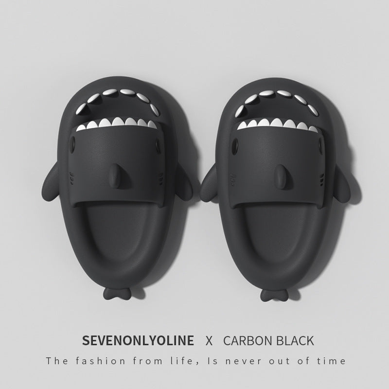 Children's sandals and slippers summer thick bottom second generation shark EVA slippers home children parent-child non-slip soft bottom baby sandals