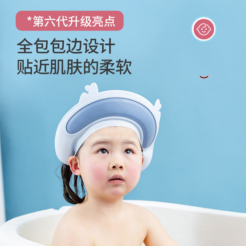 Baby shampoo cap waterproof ear protection cap silicone children shampoo toy baby bath cap child shampoo cap