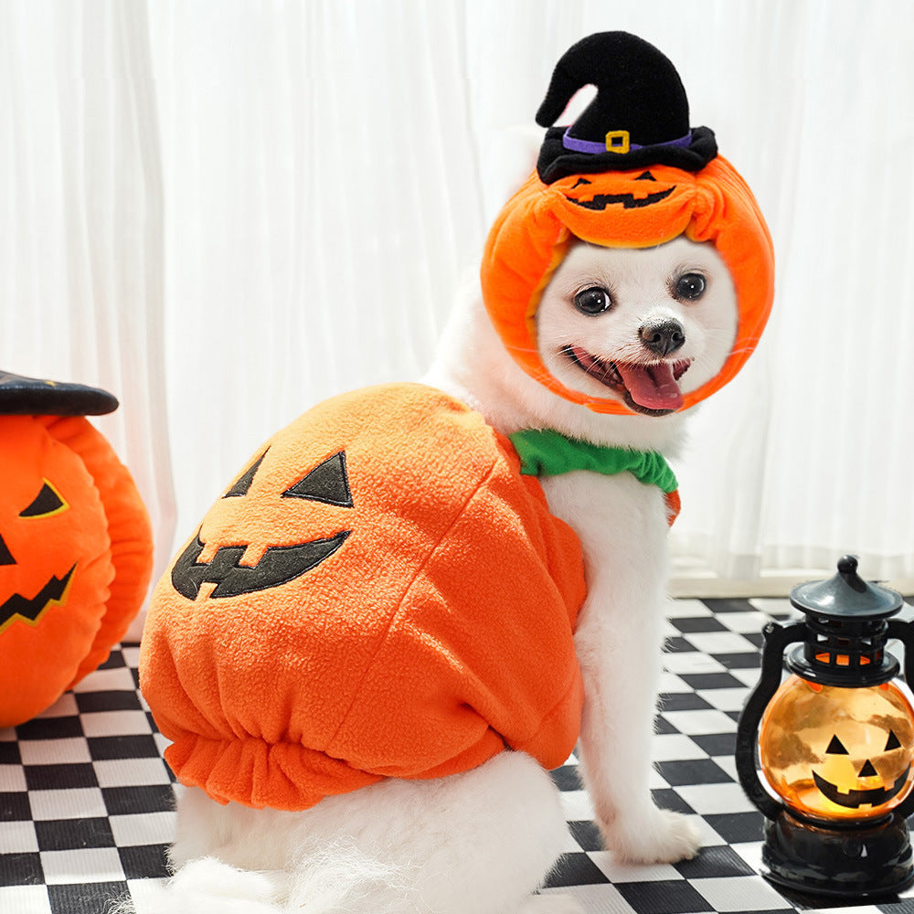 Dog Halloween Christmas transformation costume funny cat two-legged pet Teddy dog clothes supplies