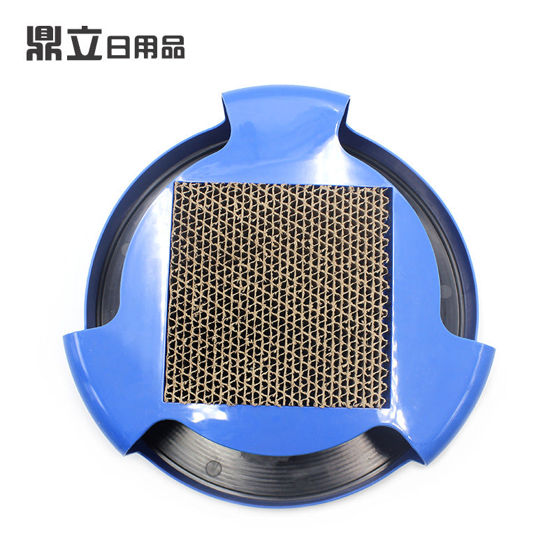 Manufacturer's spot blue shadowless mouse shadowless cat tray pet cat toy cat scratching board turntable for cats
