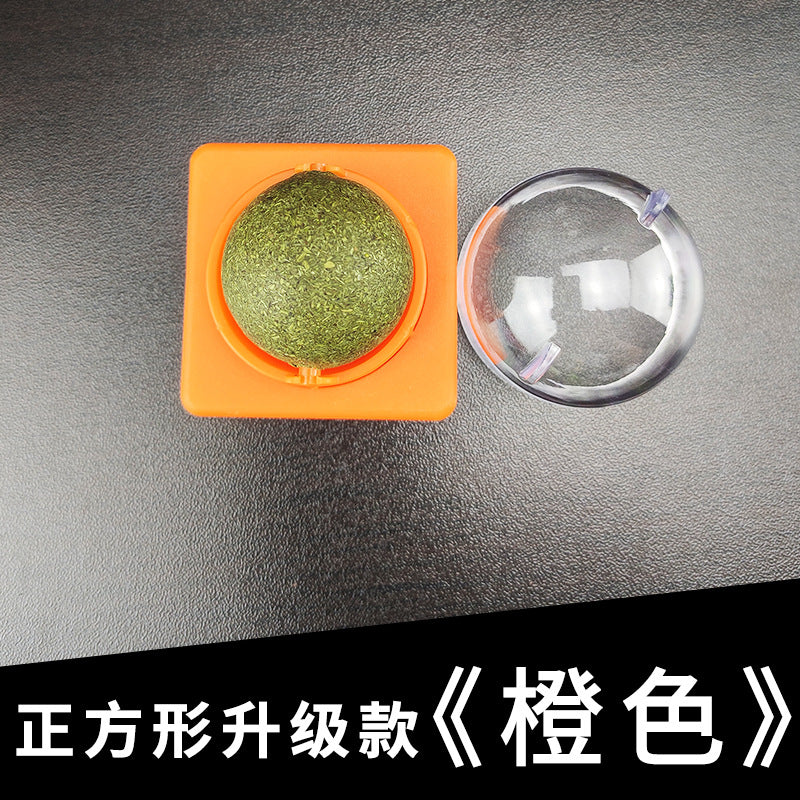 Pet cat toy mint ball cat toy molar stick catnip ball wood Tianjiao catnip toy