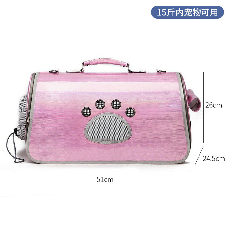 Wholesale cat bag convenient pet folding pet bag cat breathable space capsule single shoulder portable dog backpack