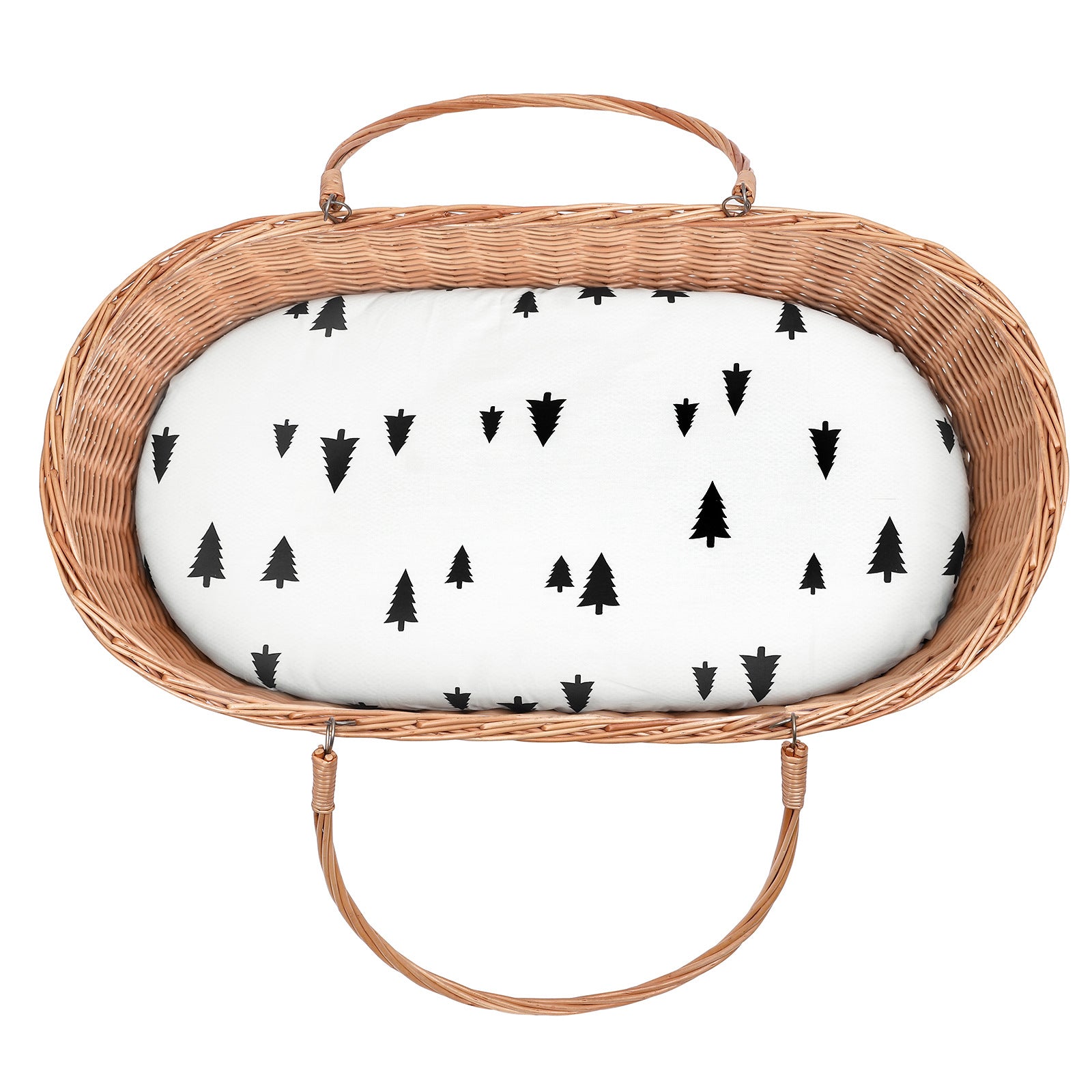 Manufacturers wholesale baby polyester cotton knitted cartoon printed bed sheet baby cradle bed sheet small size mattress cover