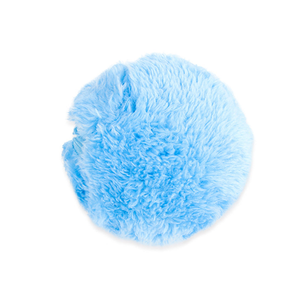 Pet dog cat plush rolling toy plush ball rolling ball fur ball smart dust removal toy rolling ball