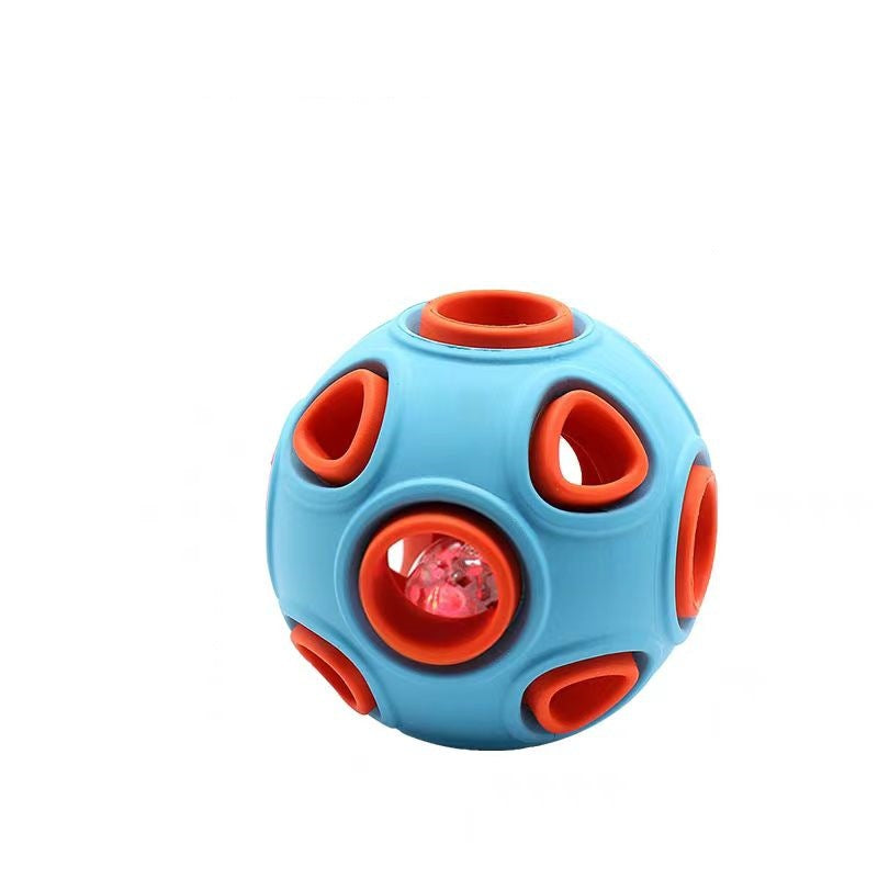 New anemone ball pet toy bell sound / luminous ball cat and dog toy bite resistant teeth interactive training