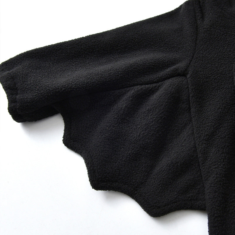 Children's Clothing Wholesale Autumn and Winter Long Sleeve Children's Halloween Clothing Romper Suit Bat Costume Baby Covered Baby Onesie