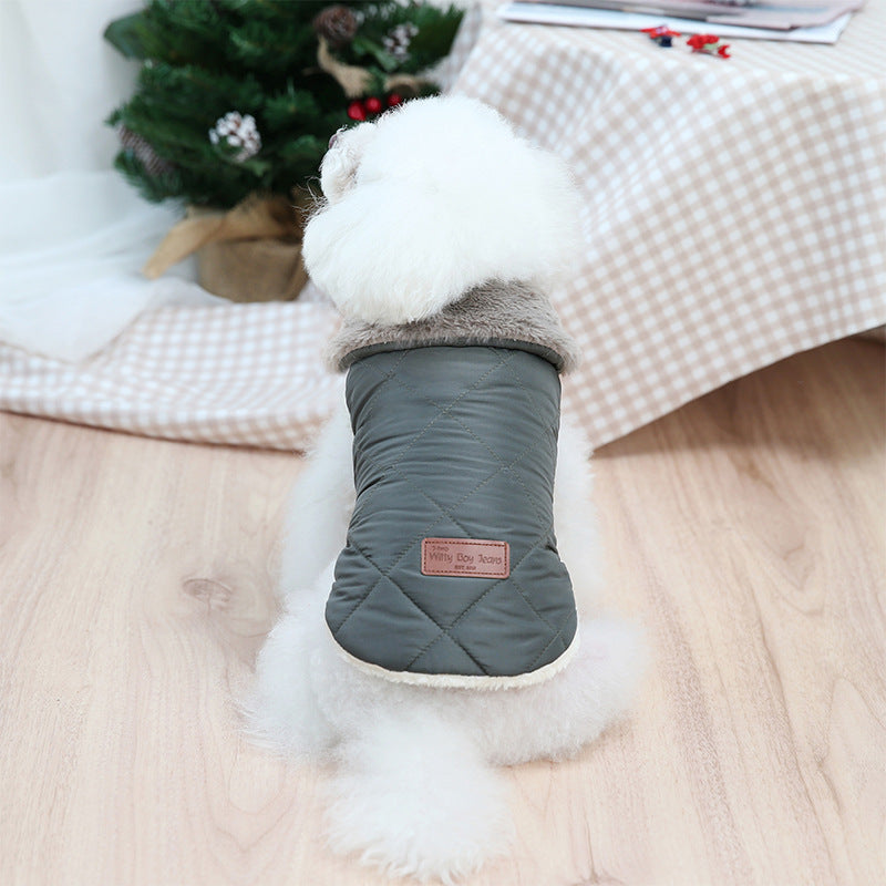 Pet clothing Teddy puppy clothes Japanese and Korean small padded jacket small and medium-sized dog clothes Pomeranian pet clothing supplies