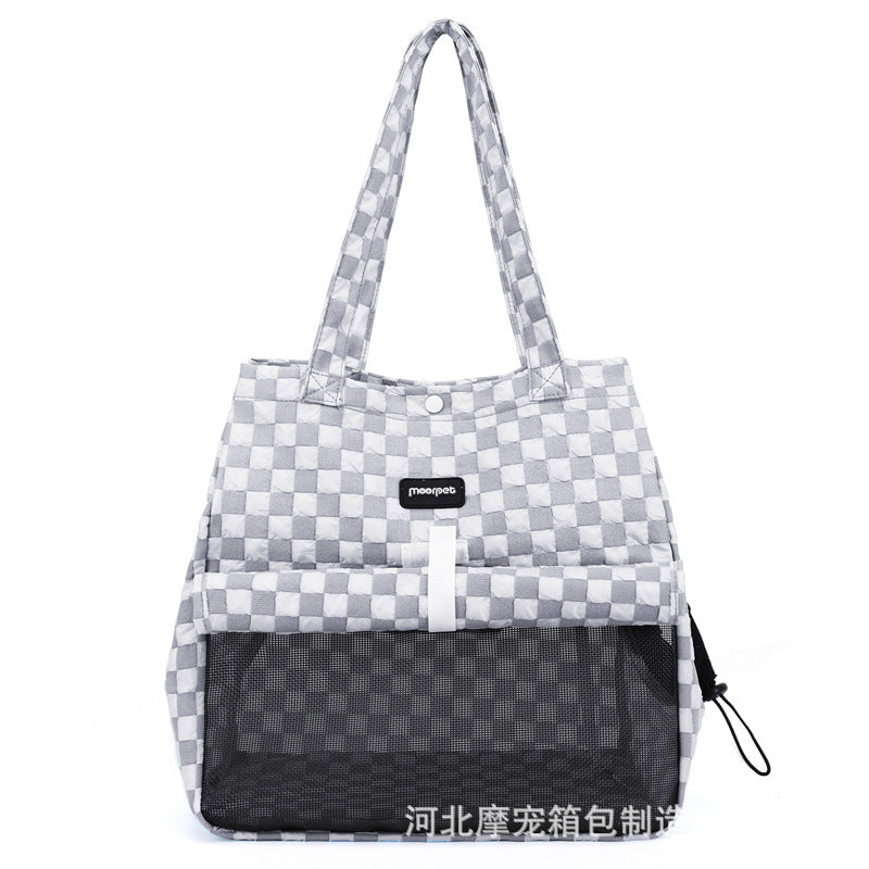 Manufacturers directly supply cat bag portable pet bag small hand-held one-shoulder outdoor breathable cat backpack with exposed head cat bag