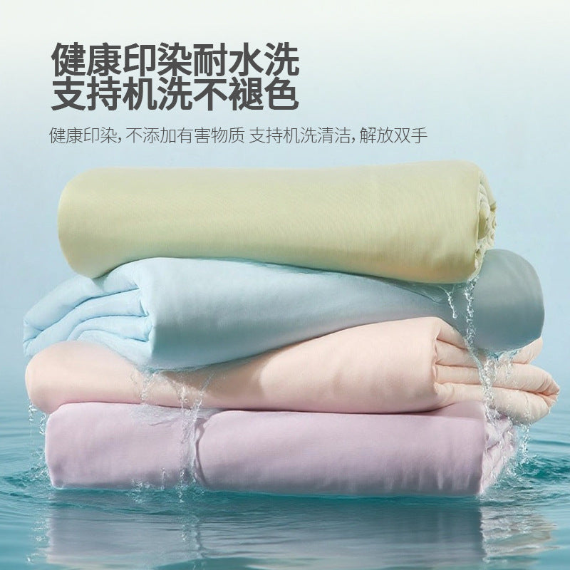 Summer A-class mother and baby grade cool silk summer cool quilt air conditioning quilt core solid color thin quilt gift ice silk summer quilt wholesale