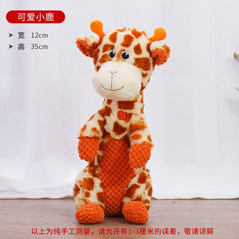 Amazon hot selling pineapple plush dog toy sound grinding corgi small dog pet toy supplies wholesale