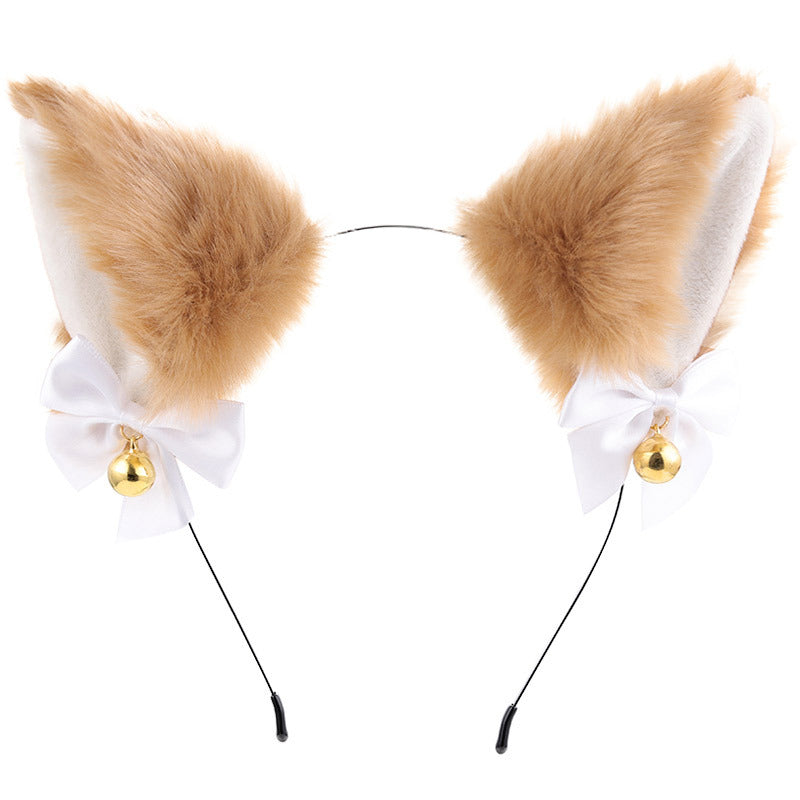 Amazon cross-border cat ear bell headband Cos cat girl hair accessories Christmas Halloween headdress accessories