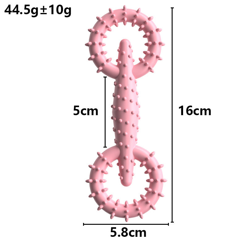 New tpr pet toy pull ring dog chew toy pet chew toy molar stick interactive dog toy