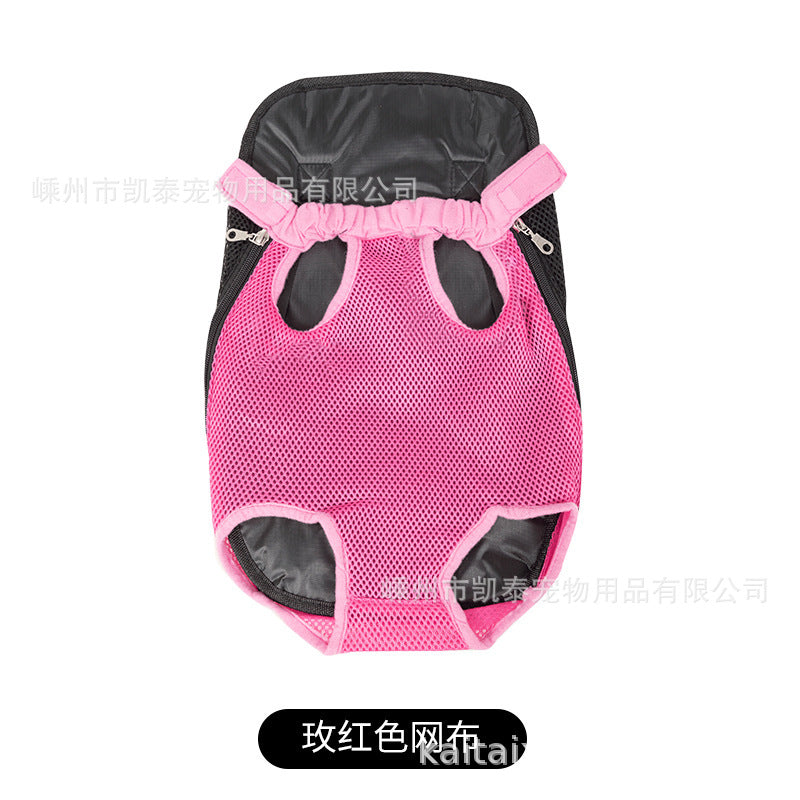 Factory direct sales pet chest bag for going out, comfortable and portable breathable dog bag and cat bag, pet shoulder bag