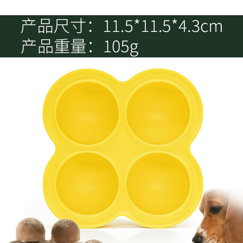 WOOF Pupsicle dog licking special rubber easy to clean frozen food pet dog toy silicone mold