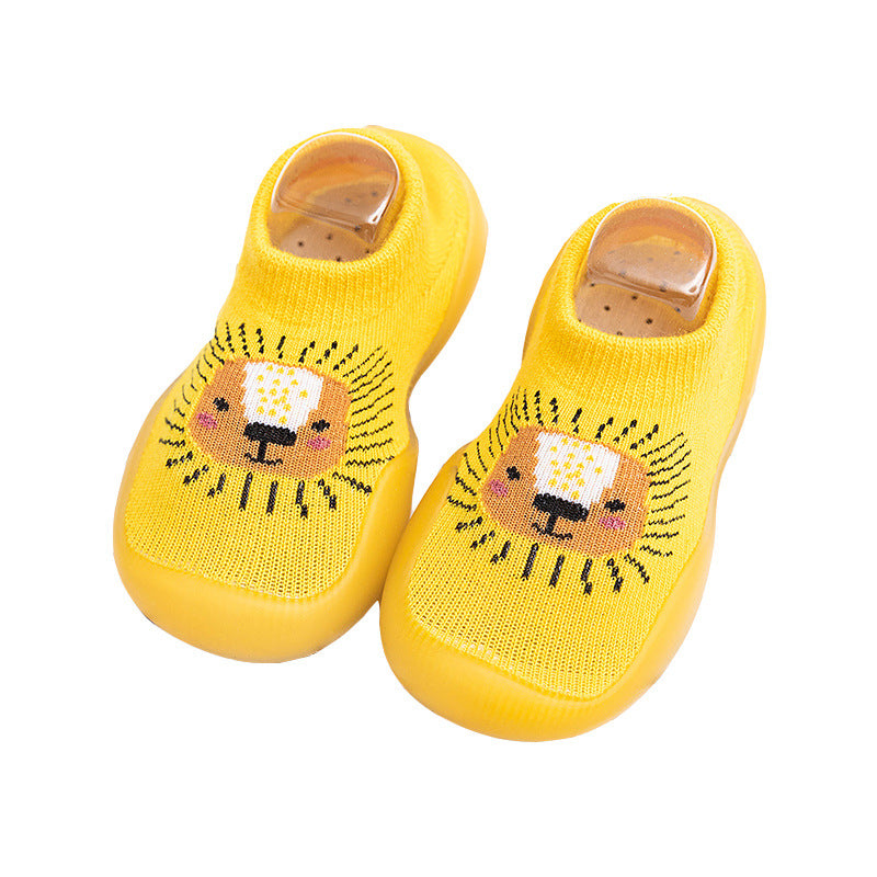 Spring and autumn children's tube breathable socks shoes non-slip floor shoes baby cartoon shoes baby indoor soft-soled toddler shoes
