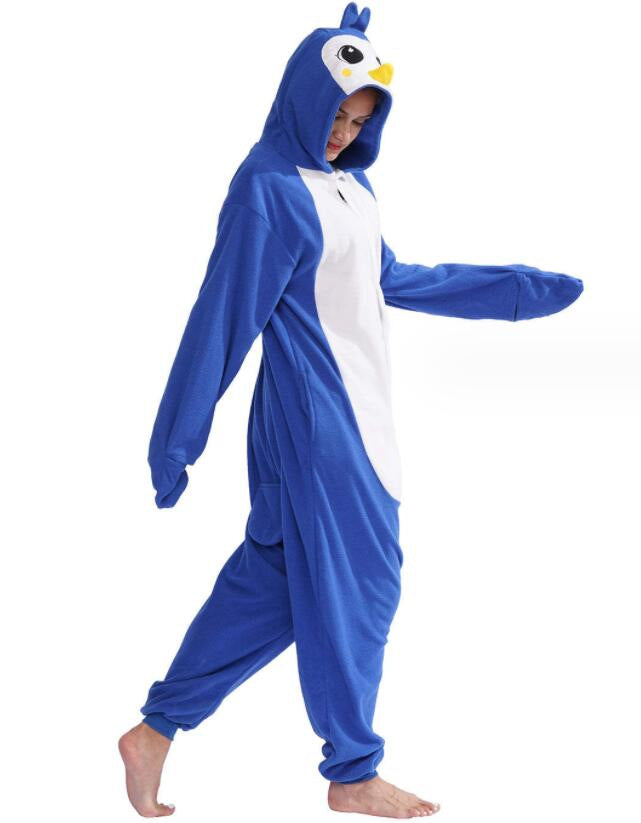 Salamander dragon taming tiger shark lion brown monkey Teletubbies adult cartoon one-piece pajamas Halloween cosp