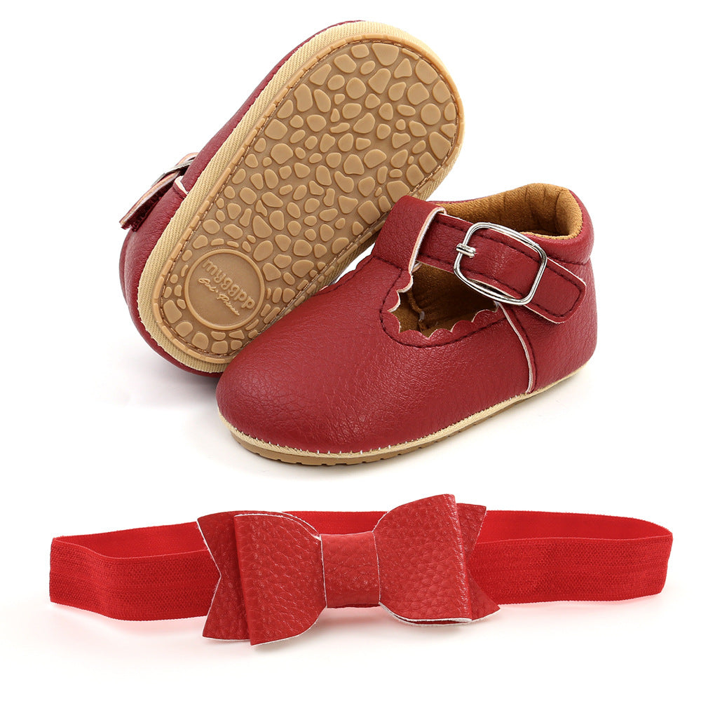 Spring baby princess shoes rubber sole baby shoes toddler shoes for women M1988