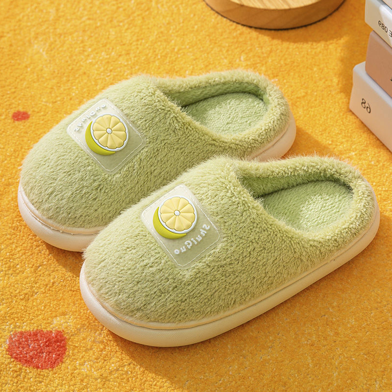 Boys' slippers, children's cotton slippers, winter bag heel, non-slip small and medium-sized children's thick soft bottom plus velvet warm baby cotton shoes
