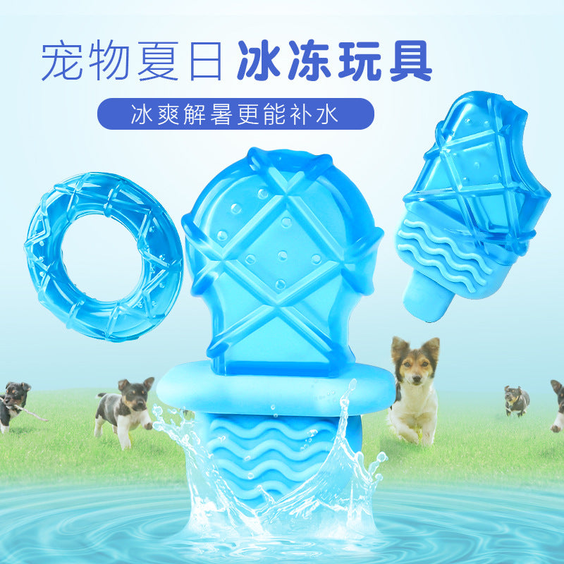 Summer cool dog popsicles to relieve heat and cool down pet supplies water-filled frozen popsicles dog teething toy set