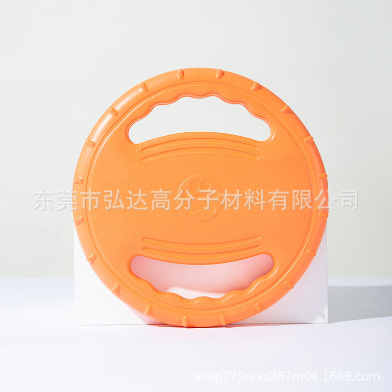 Dog Frisbee EVA handle direction ring foam bite-resistant border animal training special pet outdoor flying saucer toy