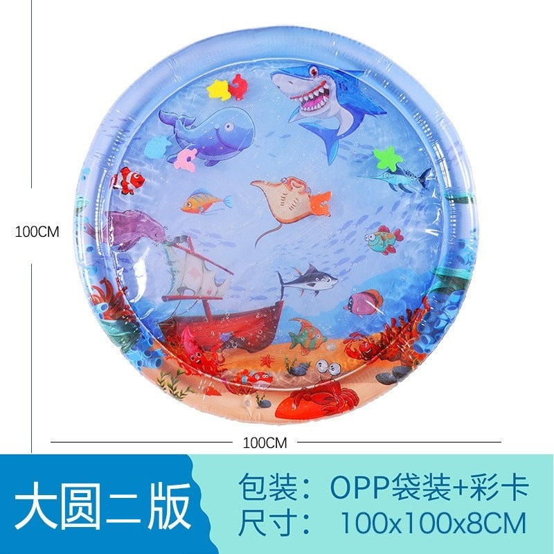 Cross-border baby inflatable pat water mat marine life swimming ring crawling mat seat cushion children pat water mat wholesale