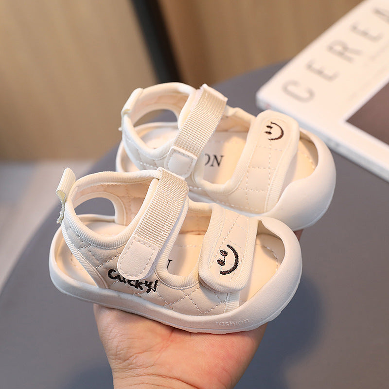 New summer baby shoes, baby sandals, boys' soft-soled toddler shoes, girls' closed-toe shoes, one-piece delivery