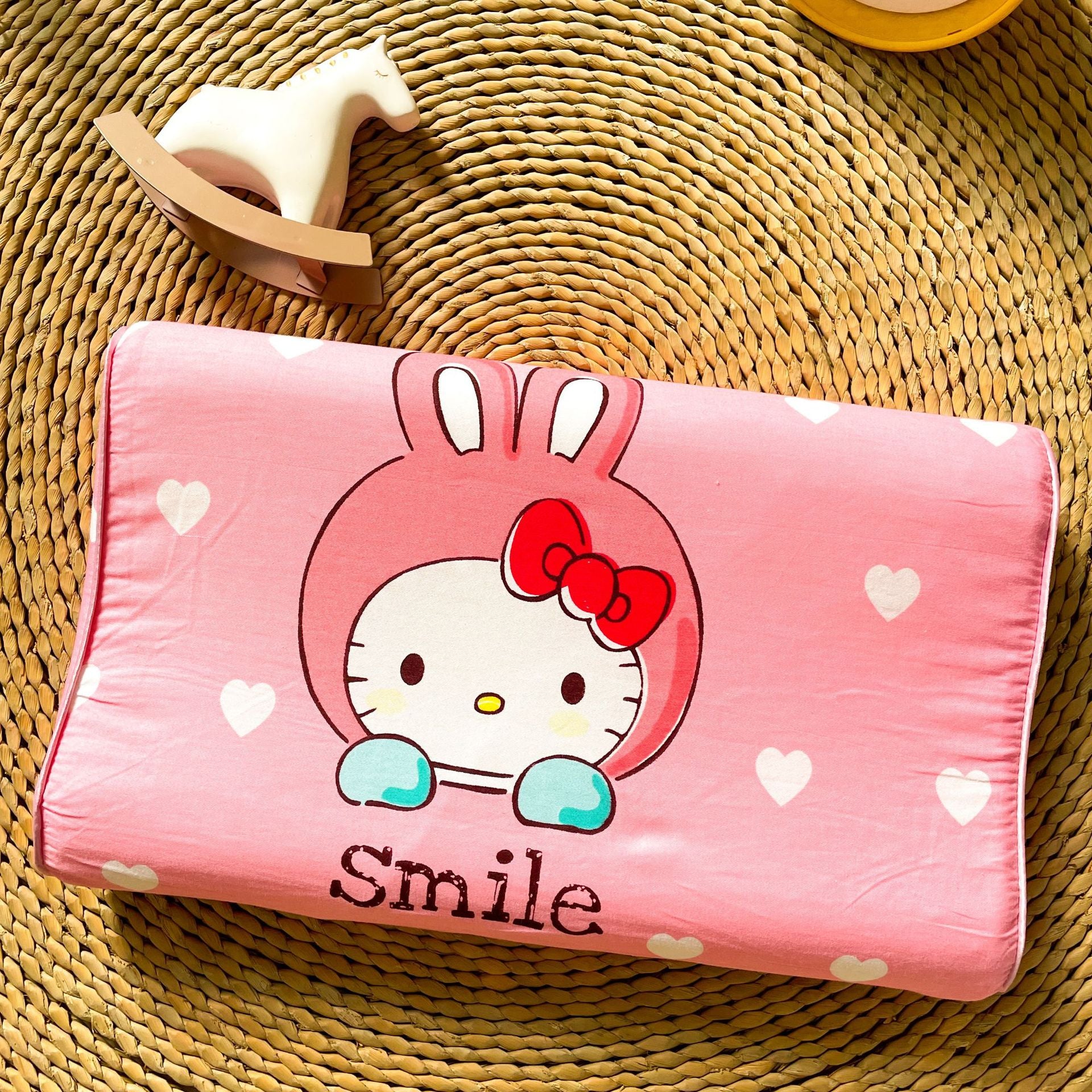 Thai children's natural latex pillow Class A cartoon pure cotton baby pillow core single student dormitory pillow wholesale