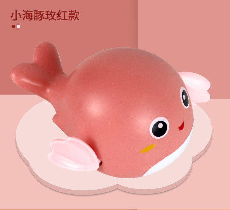 Douyin same baby water bath toys playing water turtle dolphin swimming little yellow duck summer bathroom children