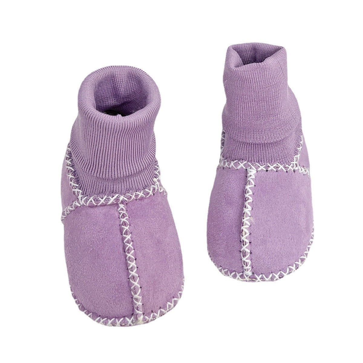 Autumn and winter newborn baby toddler shoes non-slip thickened anti-wool boys and girls do not fall off socks shoes soft sole