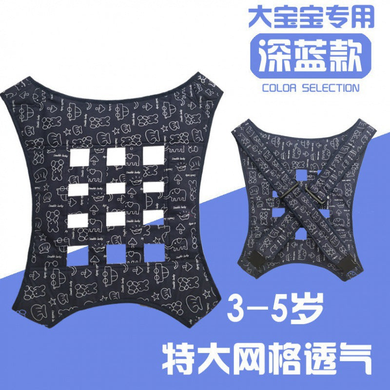 Summer breathable baby carrier traditional four-claw simple and light double-shoulder face forward back anti-leg