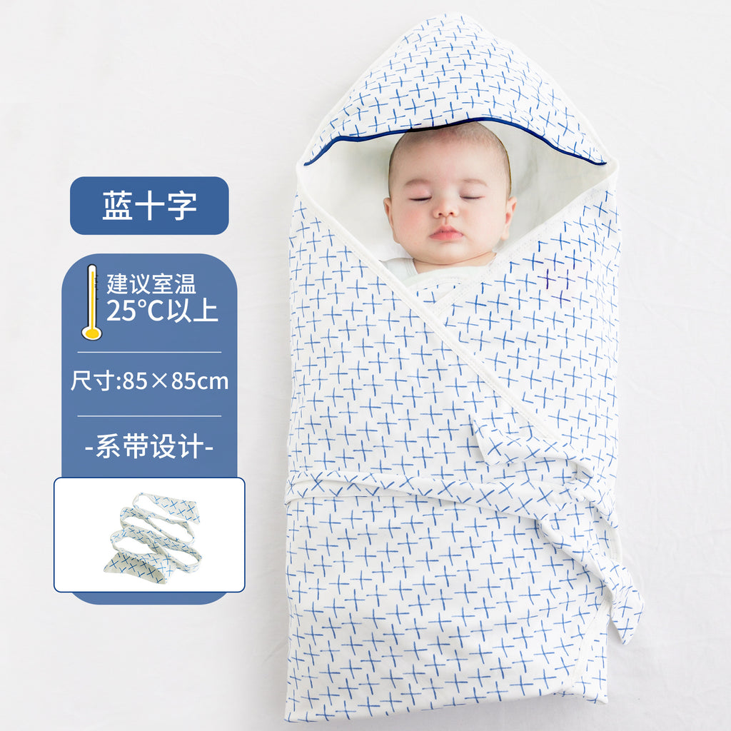 Baby blanket A pure cotton newborn blanket summer thin newborn baby blanket single anti-startle swaddle cover