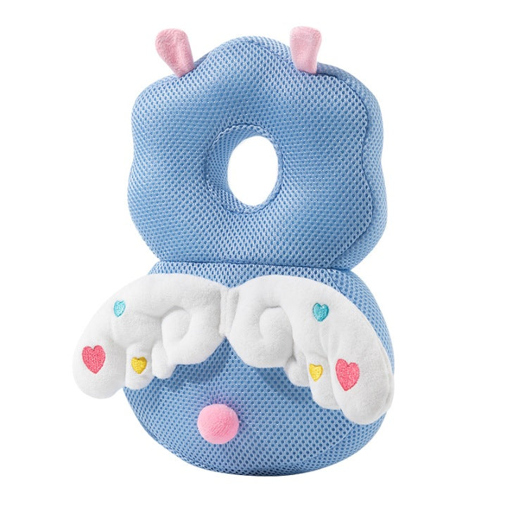 Baby anti-fall pillow baby head protection anti-fall hat cartoon children's toddler pillow anti-collision artifact breathable protective pad