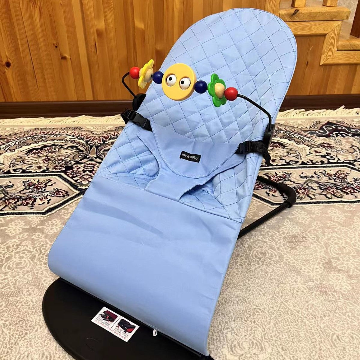 Baby rocking chair soothing cradle chair baby foldable balance rocking chair to coax baby to sleep artifact wholesale