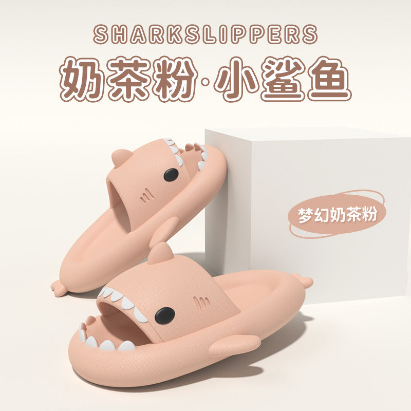 Children's sandals and slippers summer thick bottom second generation shark EVA slippers home children parent-child non-slip soft bottom baby sandals