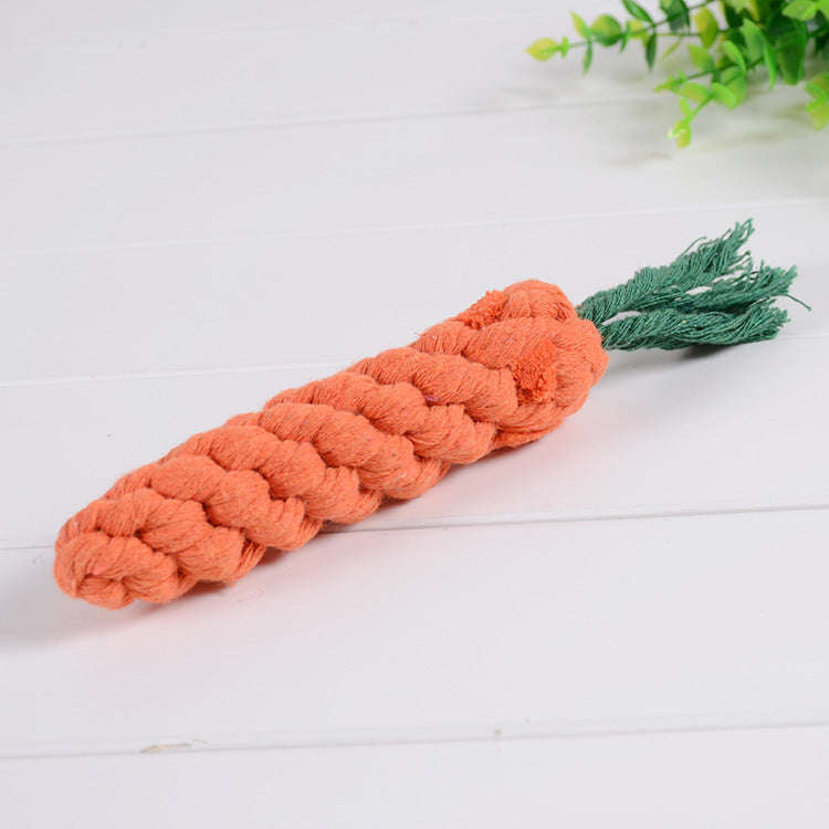 Factory direct sales of pet cotton rope toys, dog teething and chewing resistant toy ropes, hand-woven to relieve boredom and interactive toys