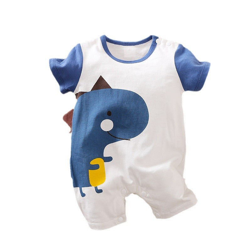 Category A baby clothes short-sleeved cotton cross-border summer foreign trade ins style baby short crawling jumpsuit one piece drop shipping