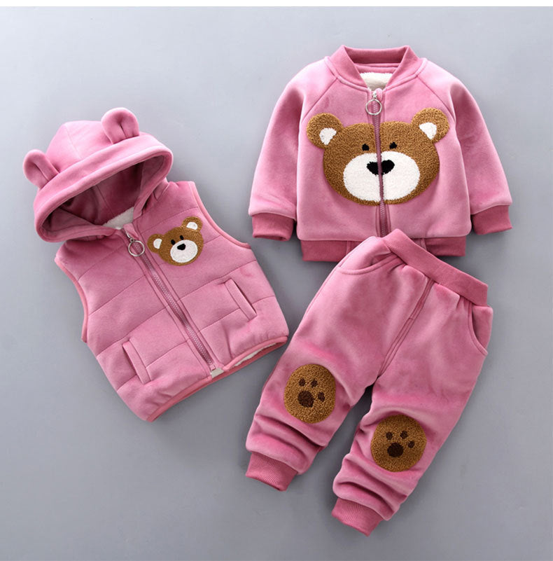 Children's clothing 2023 spring new children's clothing baby three-piece suit girls spring clothes spring boys suits