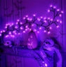 Cross-border spider bat shape lamp ghost festival atmosphere decoration lamp layout Halloween rattan lamp LED simulation tree lamp