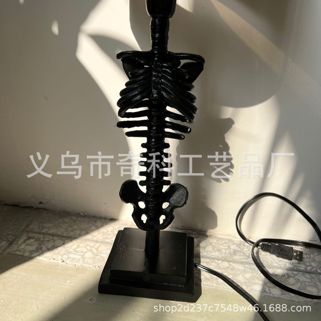 The Skeleton Table Lamp Halloween Gothic Classic Decorative Lamp Home Skull Table Lamp