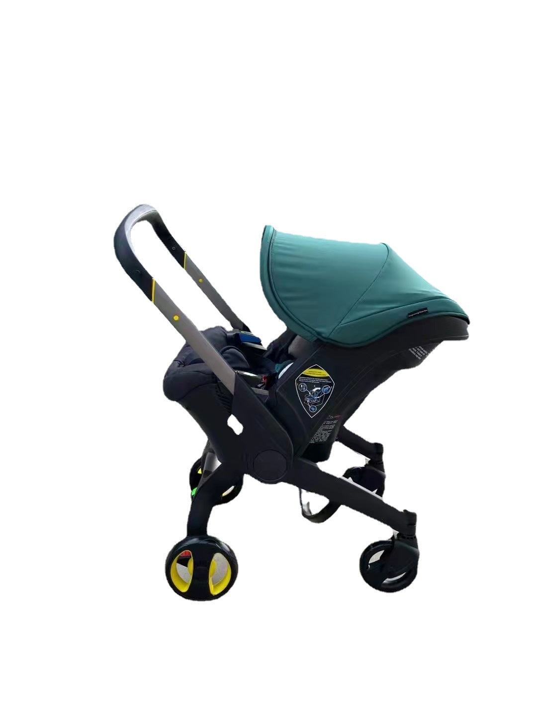 Baby 0-24 months four-in-one four-wheel aluminum alloy frame reversible stroller