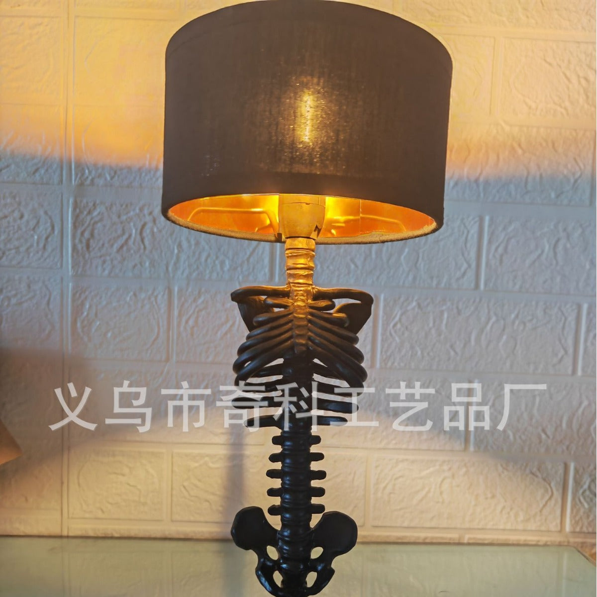 The Skeleton Table Lamp Halloween Gothic Classic Decorative Lamp Home Skull Table Lamp