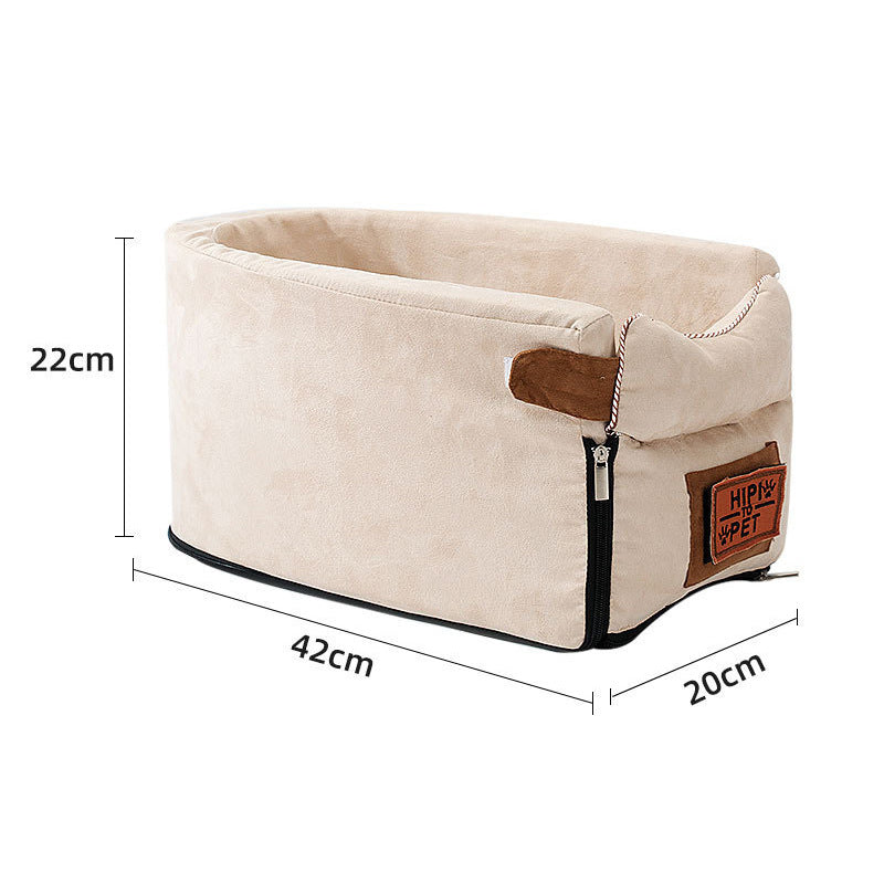 Pet central control car seat cushion Teddy kennel cat dog car seat cushion soft pillow pet bag