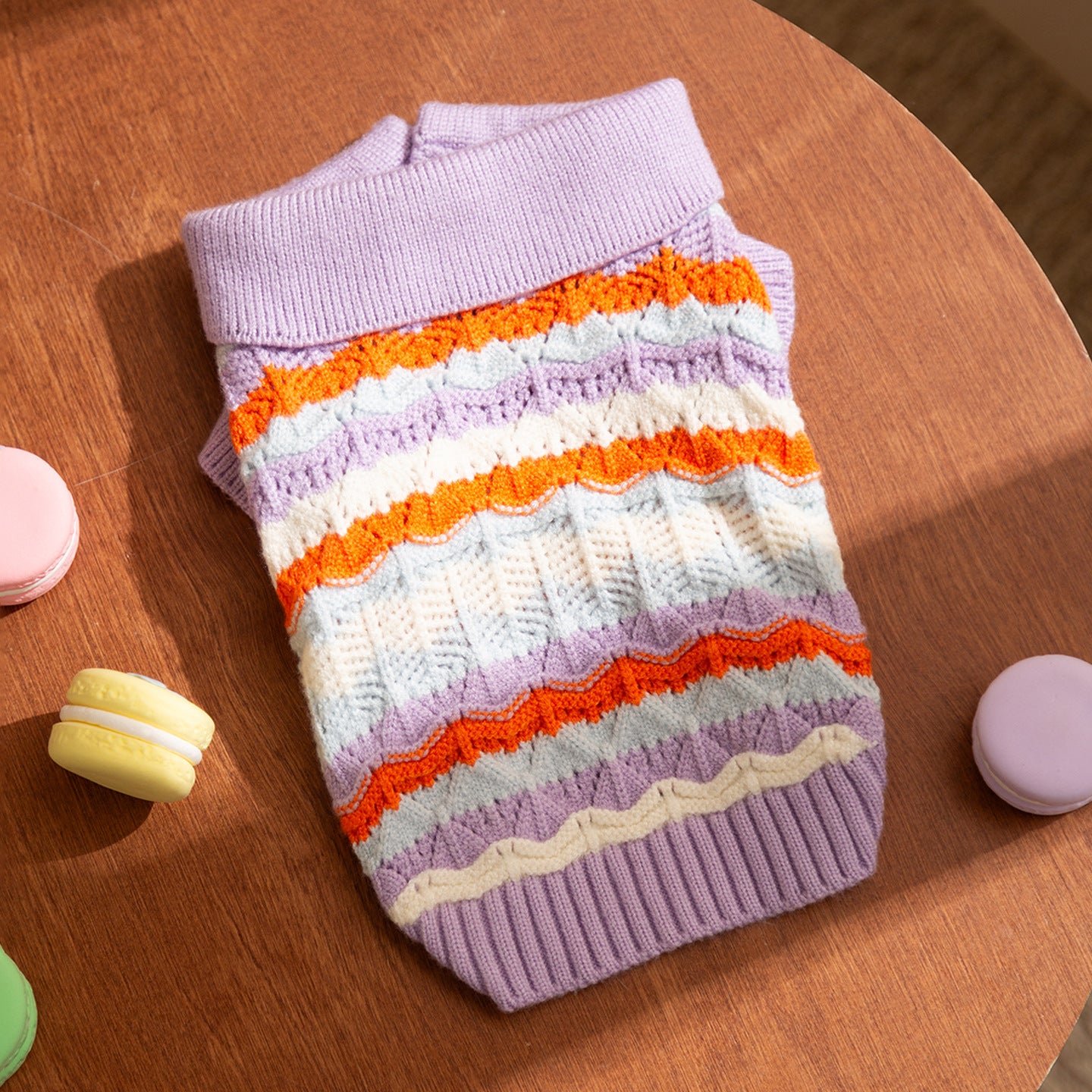 Autumn and winter joint cat clothes thick warm pullover sweater Teddy dog two-legged clothes pet clothes