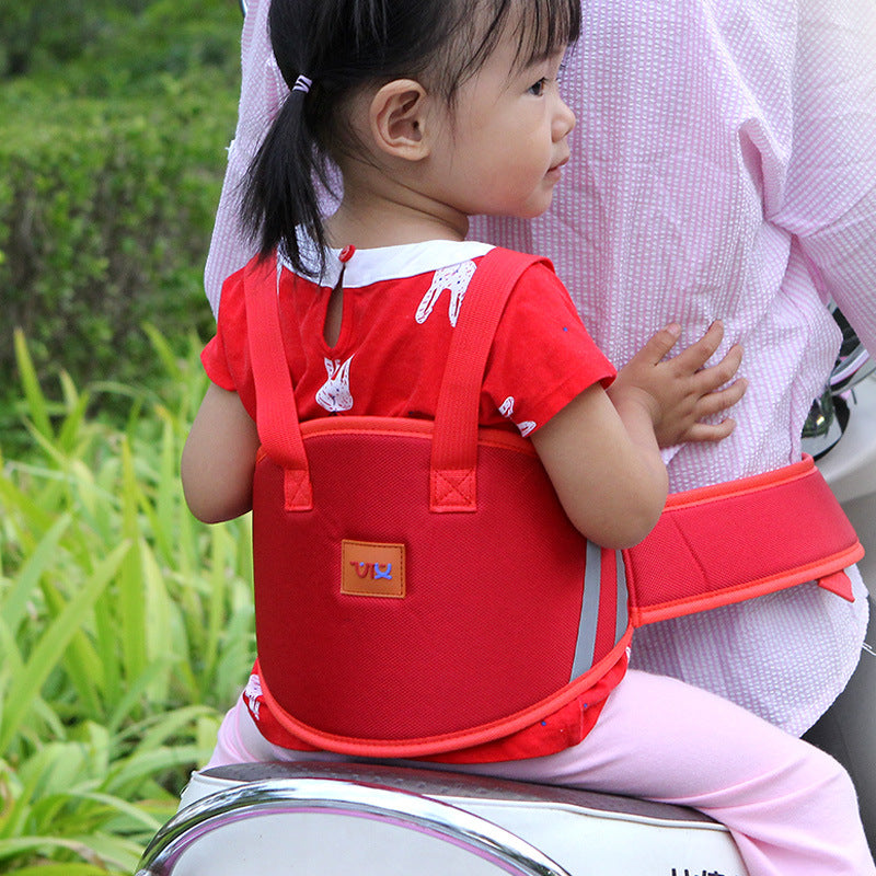 Electric car child safety belt baby battery car motorcycle baby carrier distribution one piece drop shipping